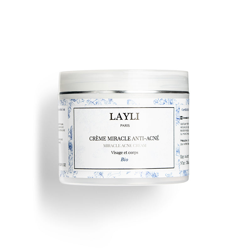 CRÈME MIRACLE ANTI-ACNÉ BIO • à la bave d'escargot, nombreux résultats - LAYLI