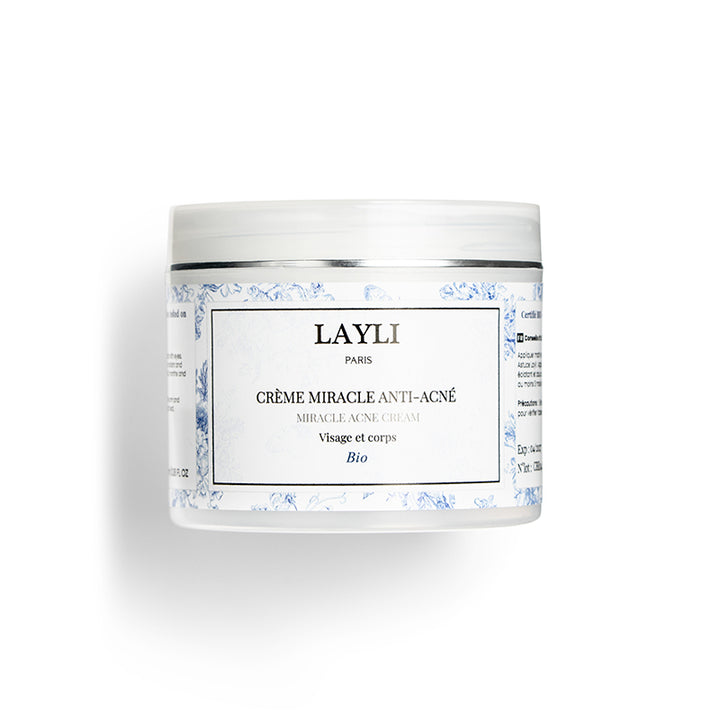CRÈME MIRACLE ANTI-ACNÉ BIO • à la bave d'escargot, nombreux résultats - LAYLI