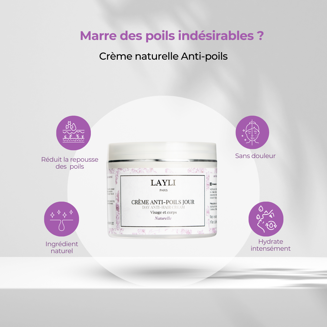 CRÈME ANTI-POILS JOUR • disparition définitive des poils !