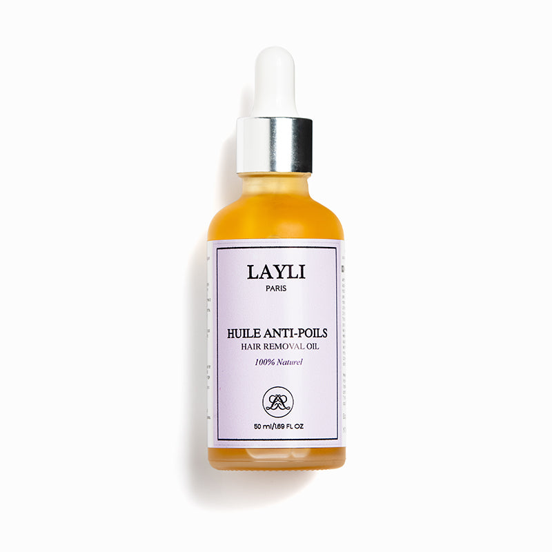 HUILE ANTI-POILS • disparition définitive des poils! - LAYLI